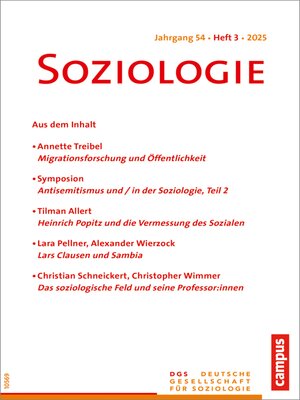 cover image of Soziologie 3/2025